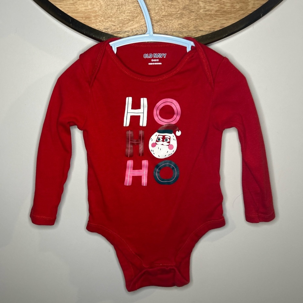 6 For $10 Old Navy Festive Red Kids Bodysuit